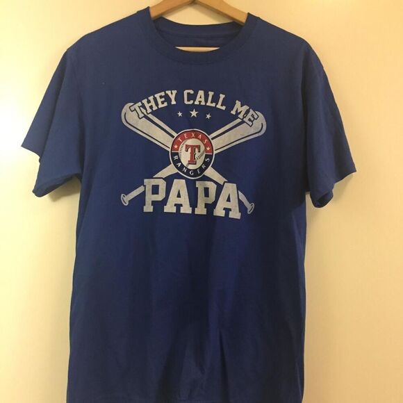 Texas Rangers - They Call me Papa T-shirt size Medium - Picture 1 of 1